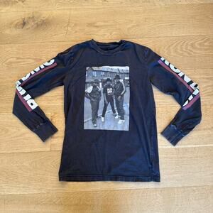 Tailgate - Run DMC Hip Hop Graphic T-shirt in Faded Black